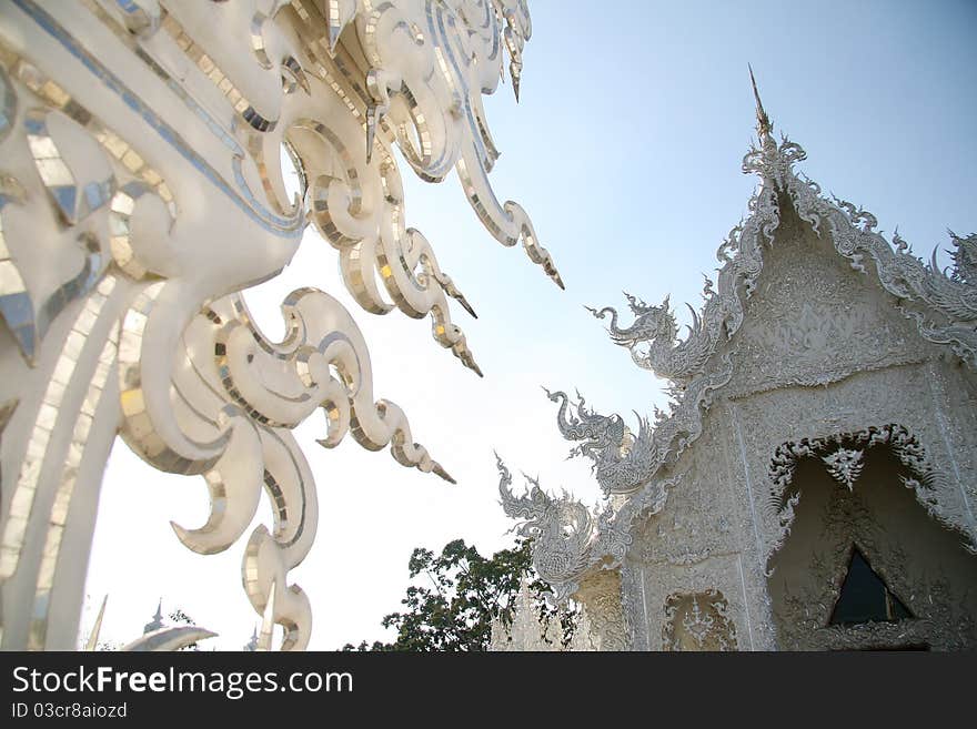 Wat Rong Khun temple in the north of Thailand