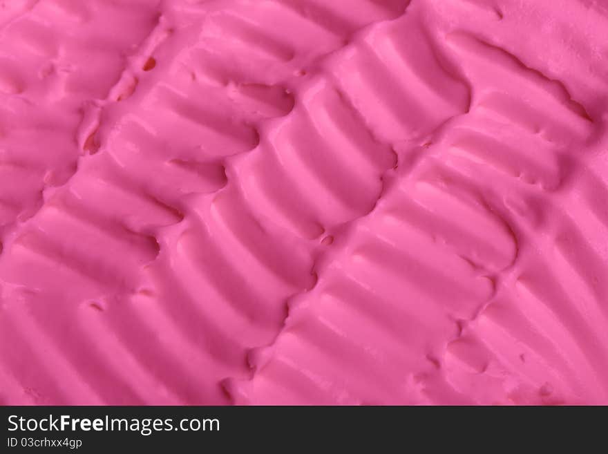 Ice-cream texture: strawberry, raspberries, cherry. Appetizing ice-cream background