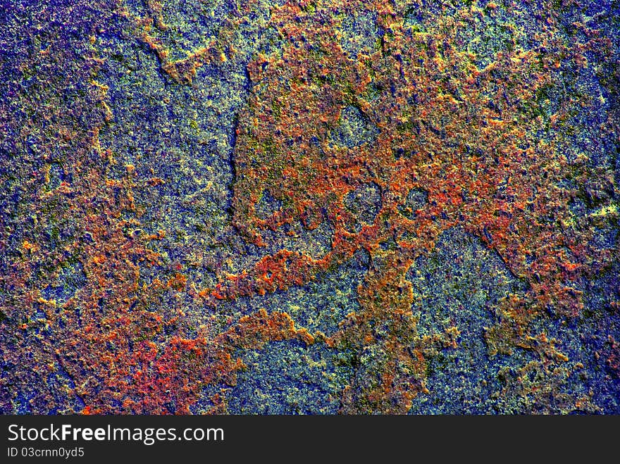 Colorful close up of stone texture, high dynamic range photo