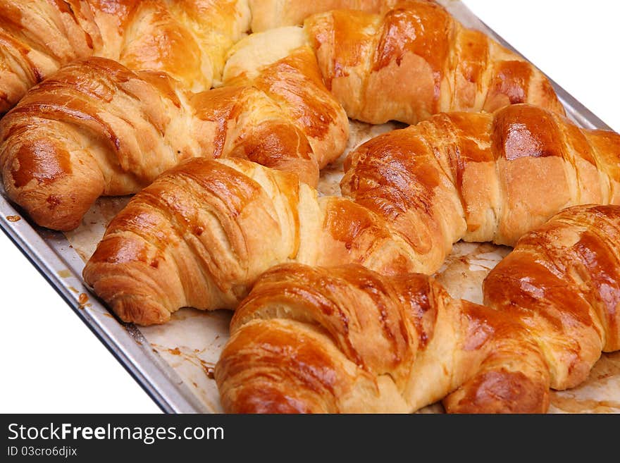 Appetizing croissants