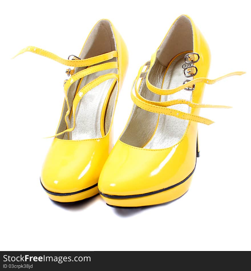 Yellow women s shoes