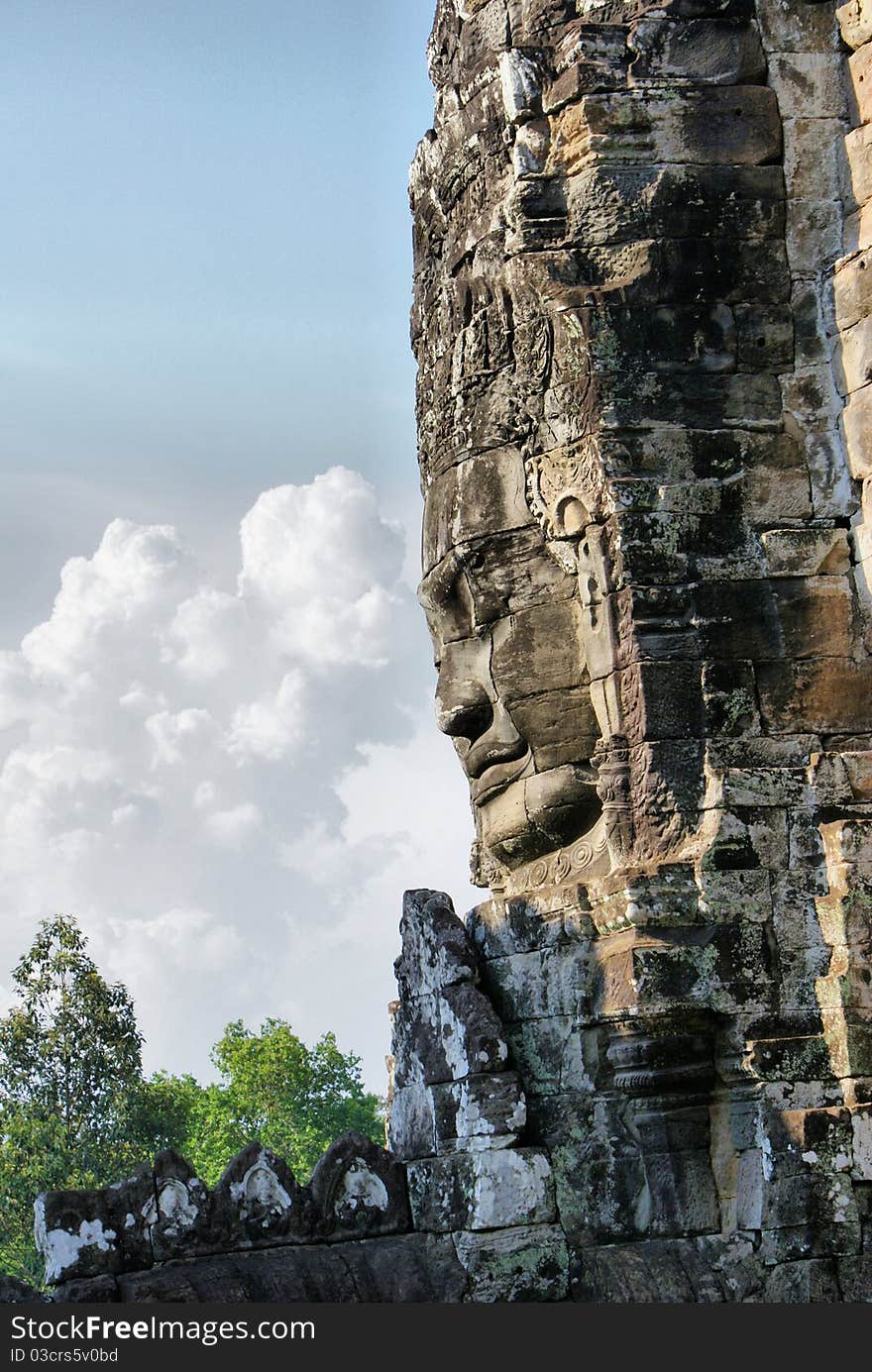 Ancient smile in Ankor Wat