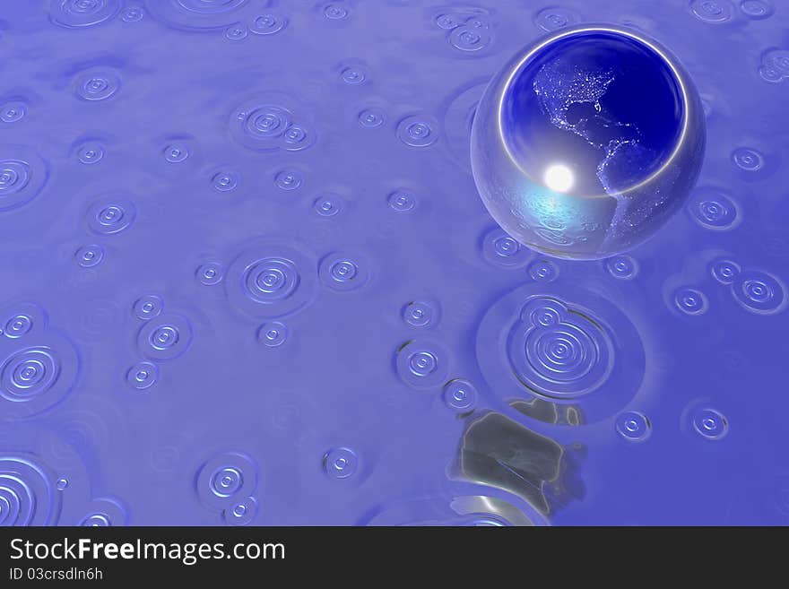 Earth Water Drop