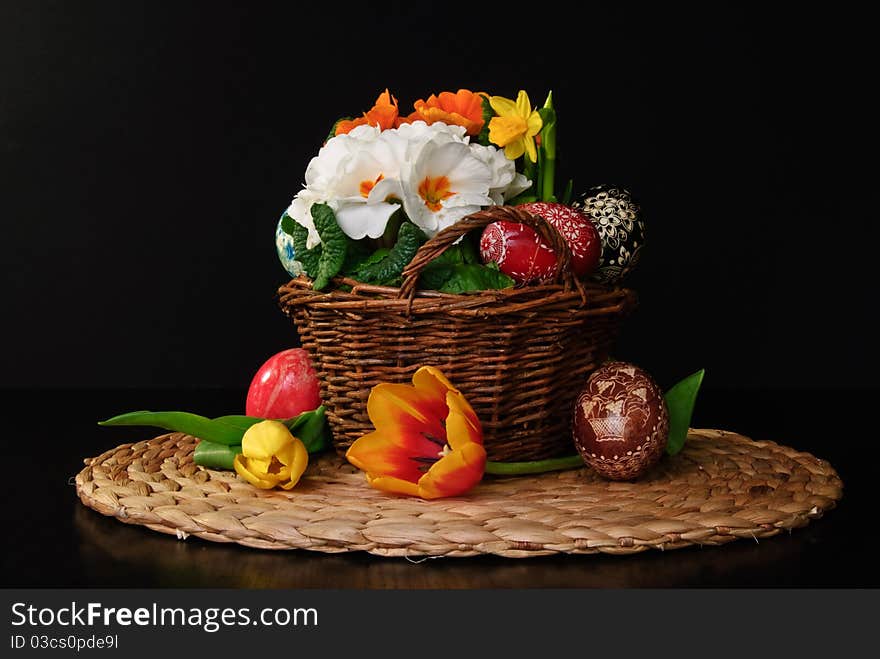 Easter eggs for decoration, painted by hand according to a tradition of Silesia, photographed with 36mm f/29. Easter eggs for decoration, painted by hand according to a tradition of Silesia, photographed with 36mm f/29.