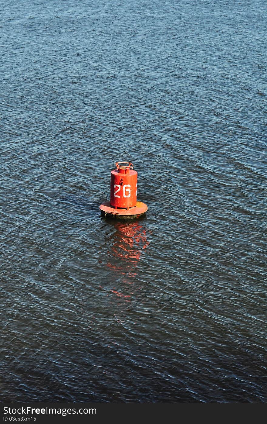 Buoy On The Water, Marine Distance Marker