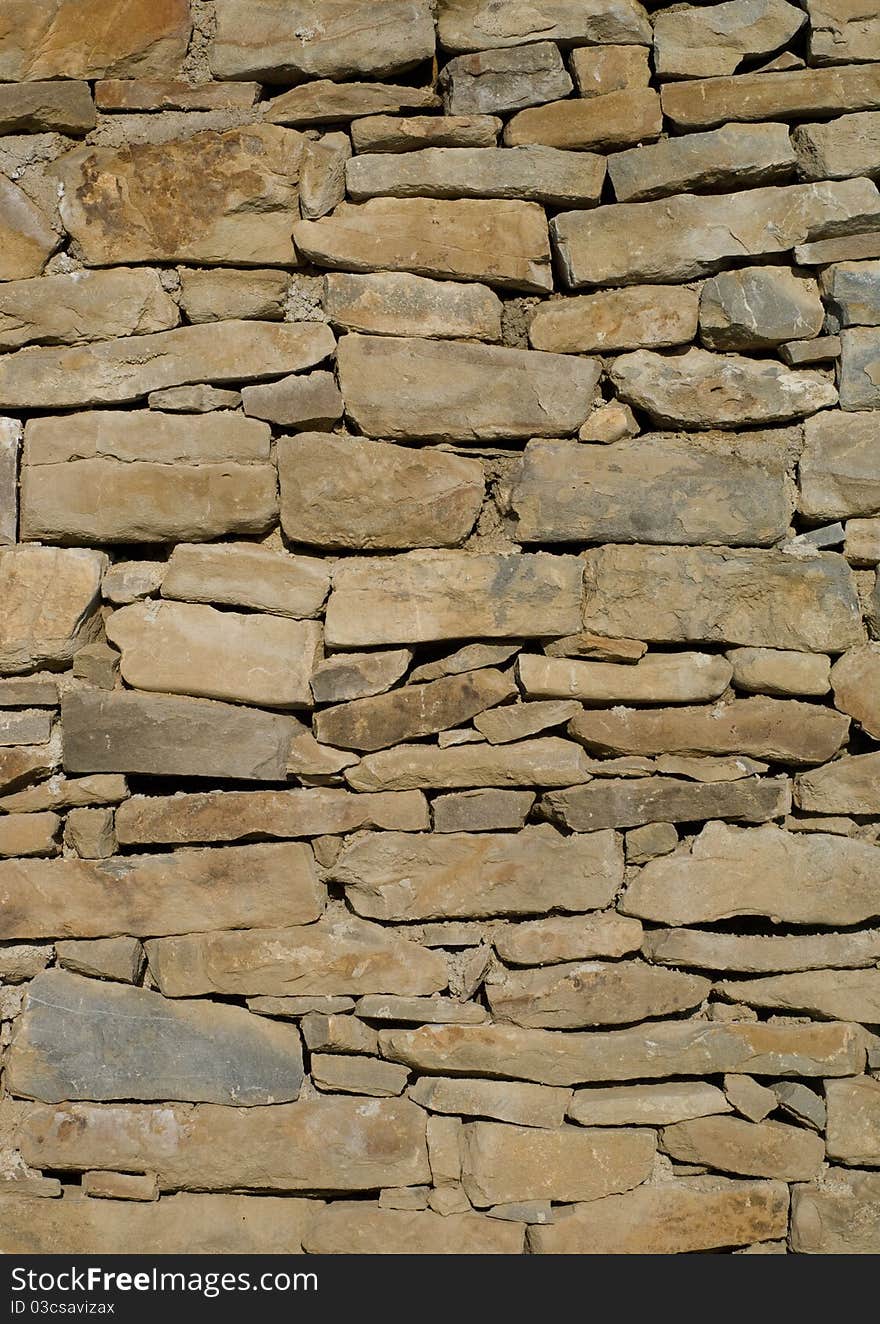 Vertical Stone Wall