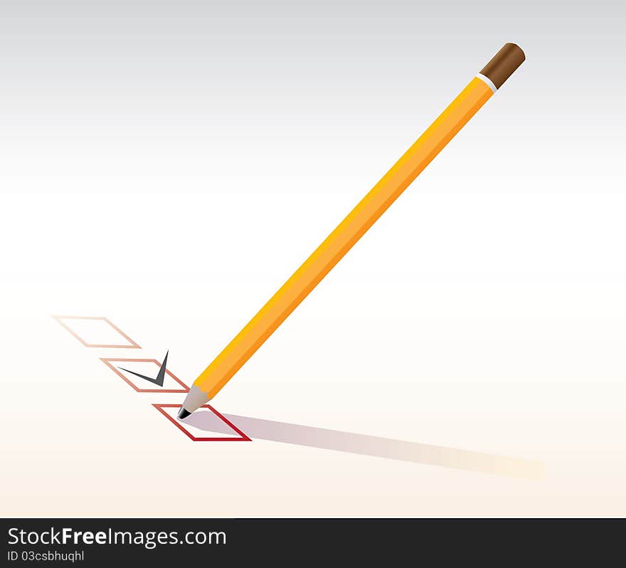 Checkbox with pencil