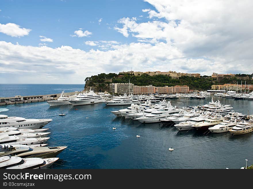 Monaco seaport scenery