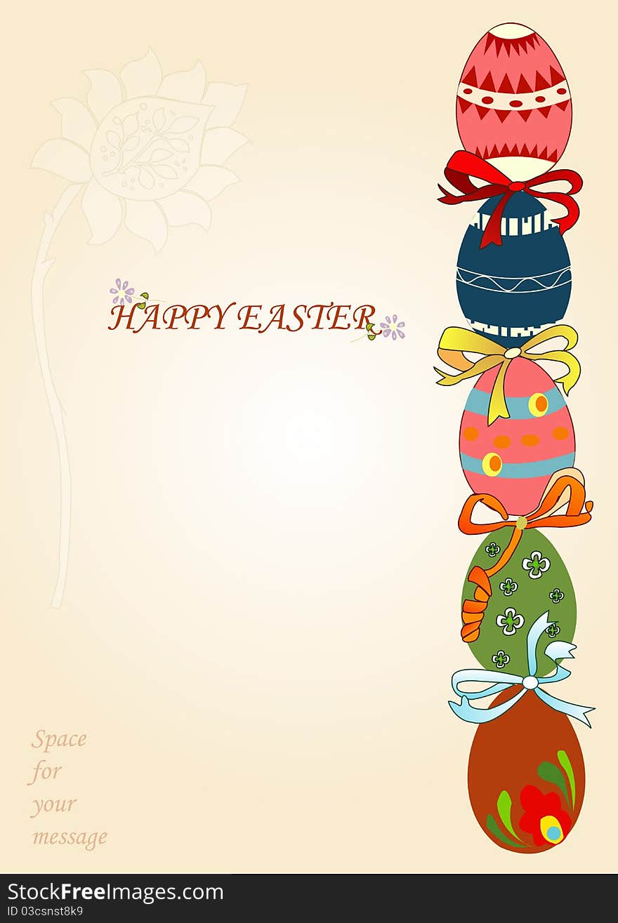 Easter greeting card