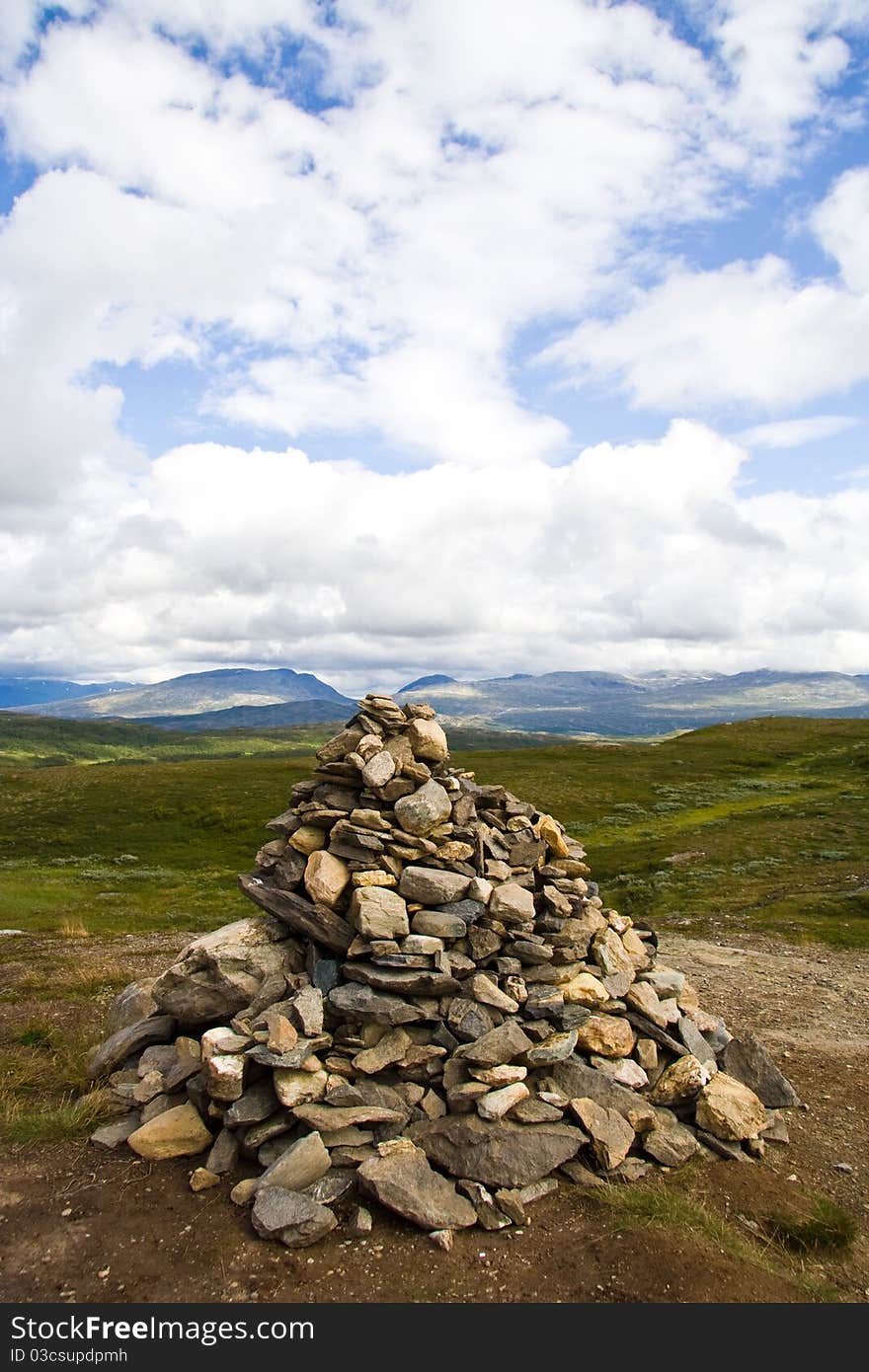 Stone pyramid, Norway