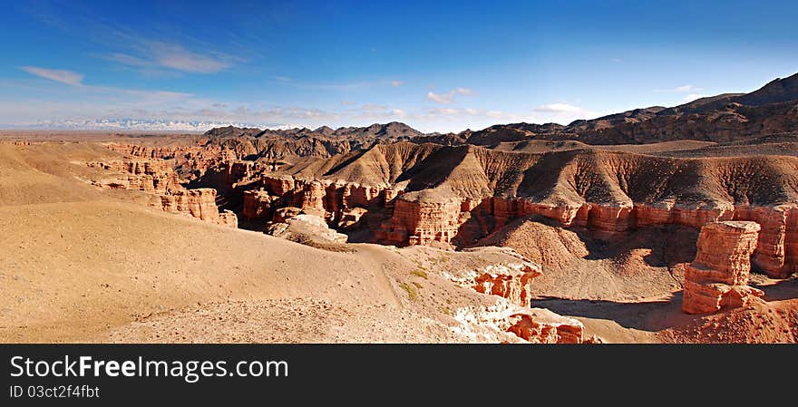 Panoramic view of Charyn Canyon