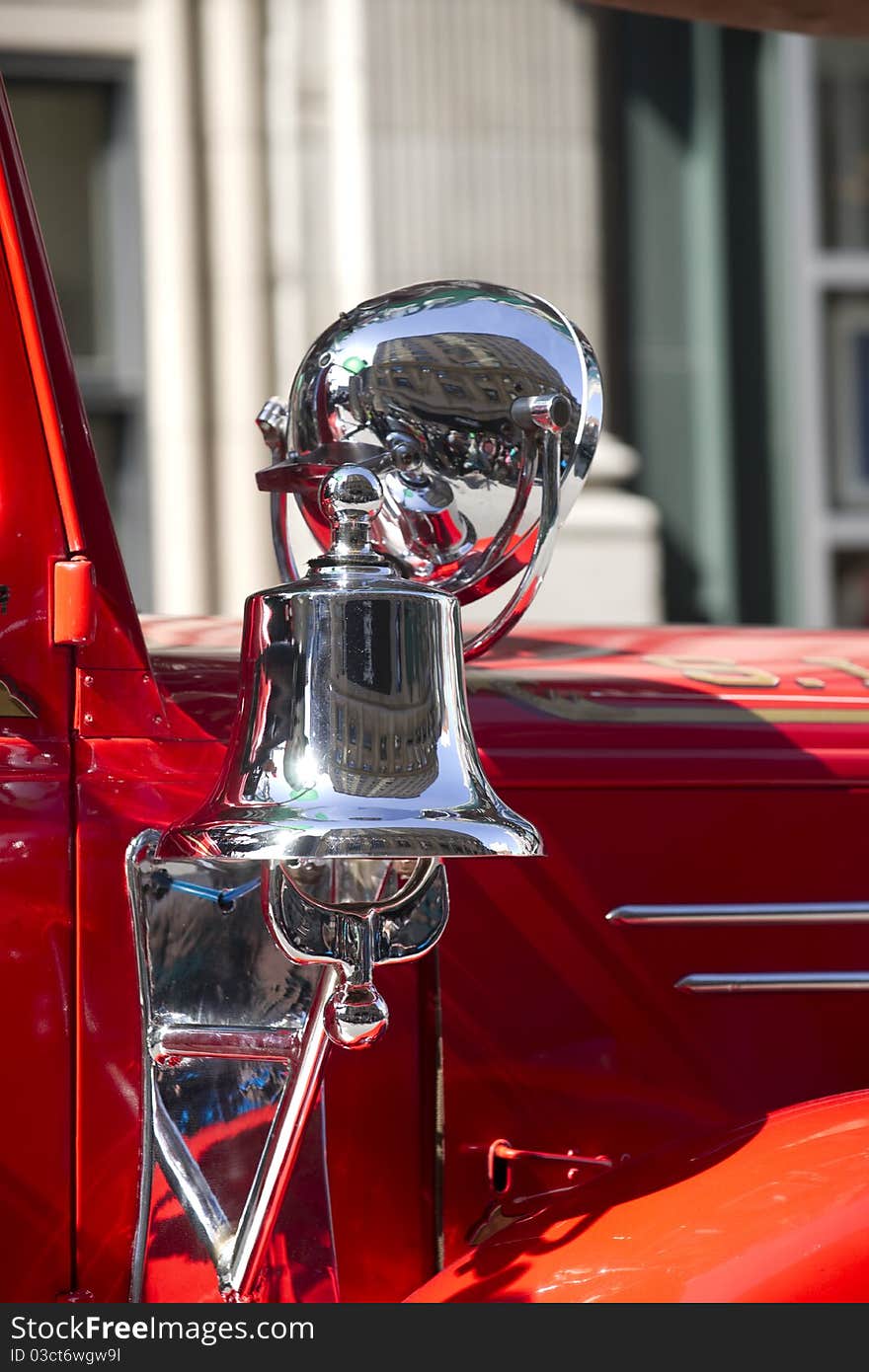 Bell on a vintage car