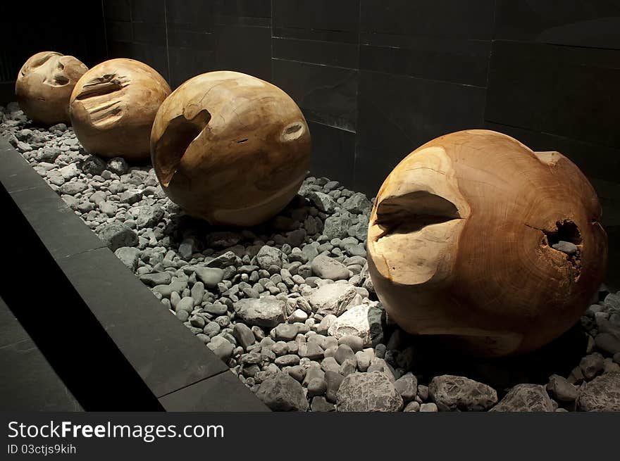 Wooden balls