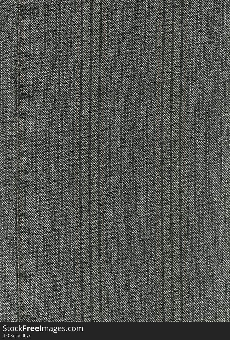 Texture - closeup of grey stripped denim. Texture - closeup of grey stripped denim
