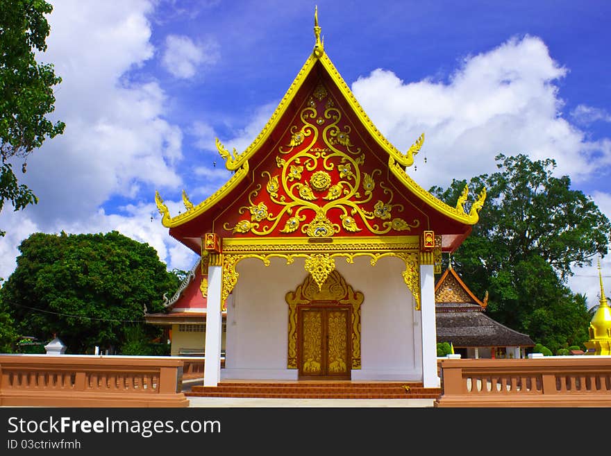 Wat Nong Daeng Pua city,Nan,Thailand. Wat Nong Daeng Pua city,Nan,Thailand.