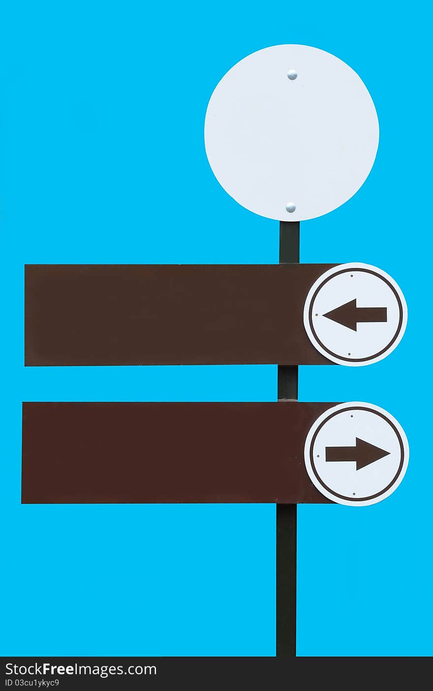 Blank Directional Arrow Sign