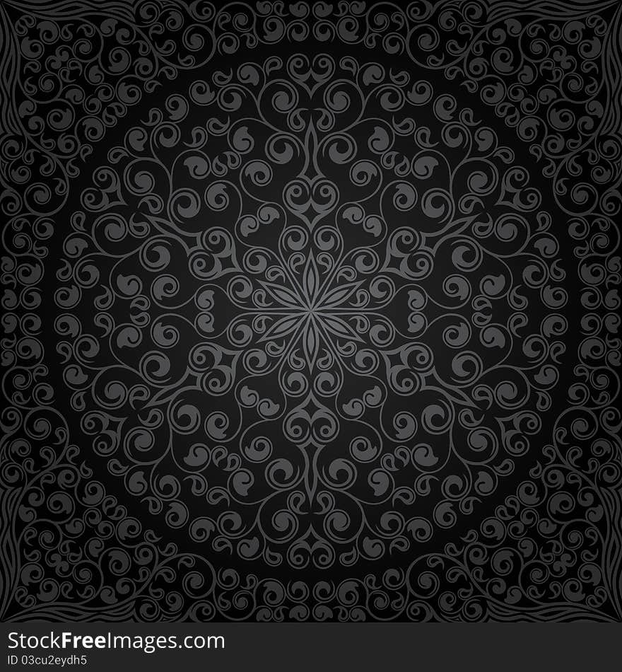 Abstract seamless floral pattern. Vector illustration. Abstract seamless floral pattern. Vector illustration.