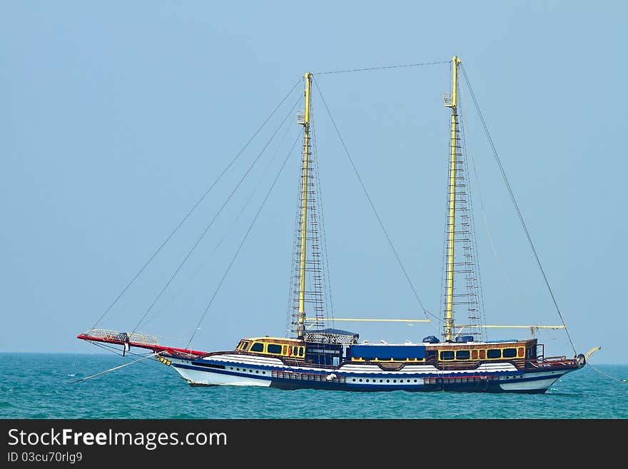 Sailboat at Phattaya beach