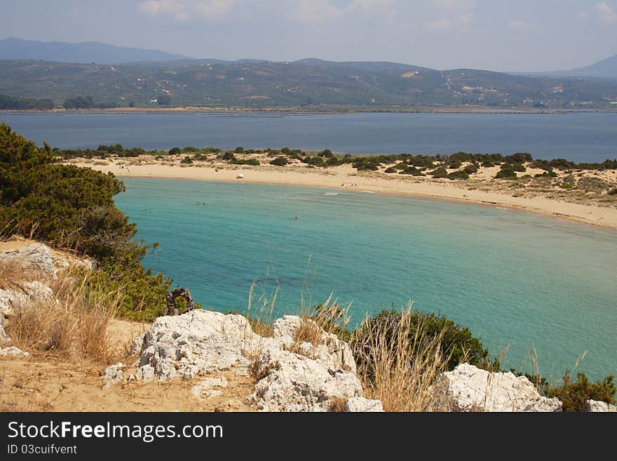 Romantic lagoon Voidokilia, Peloponnese,Greece. Romantic lagoon Voidokilia, Peloponnese,Greece