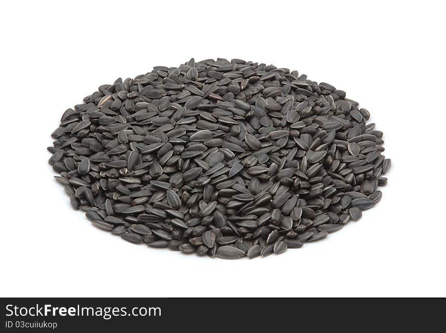 Sunflower seeds isolated