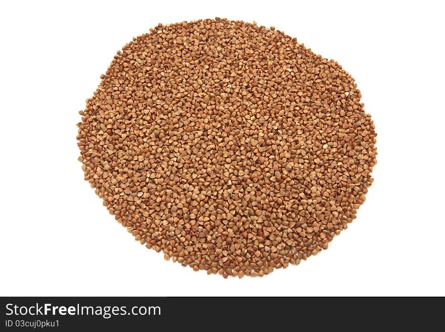 Buckwheat isolated on a white