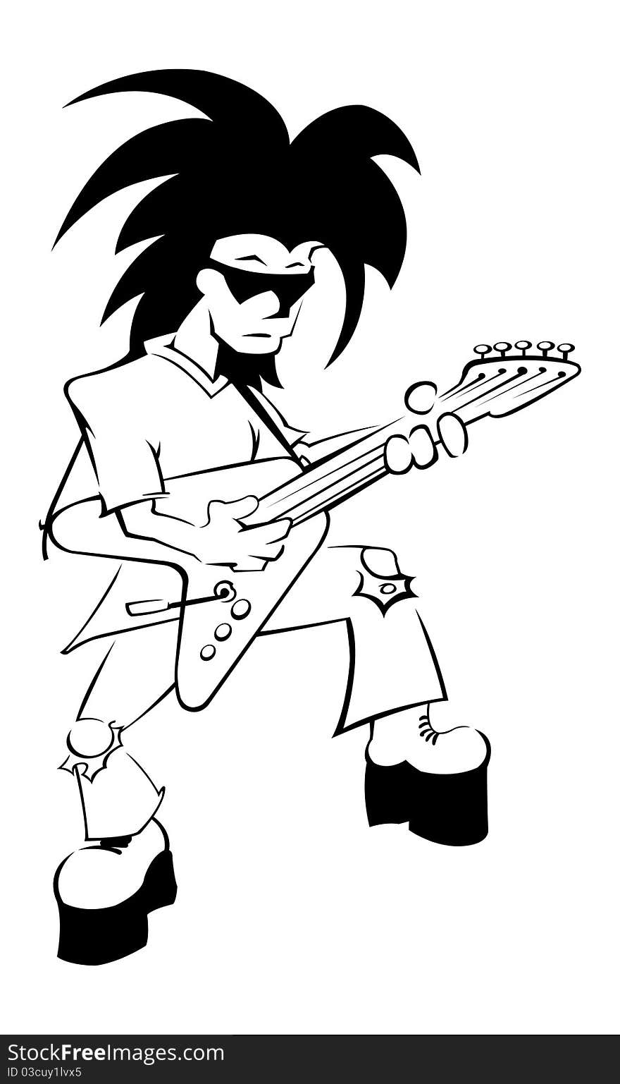 Lead Guitar Uncolored