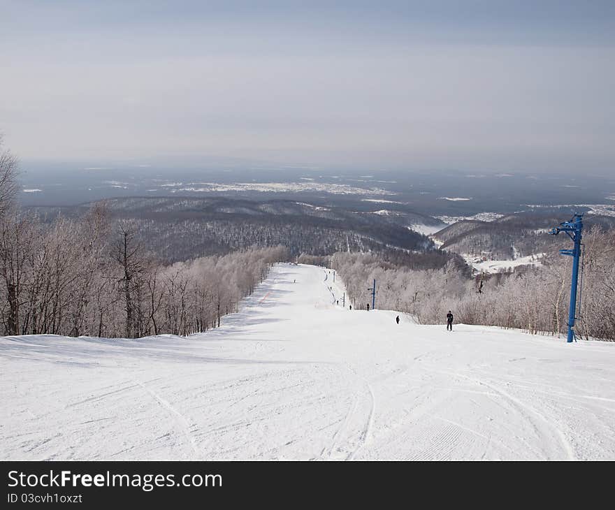 Winter mountain landscape