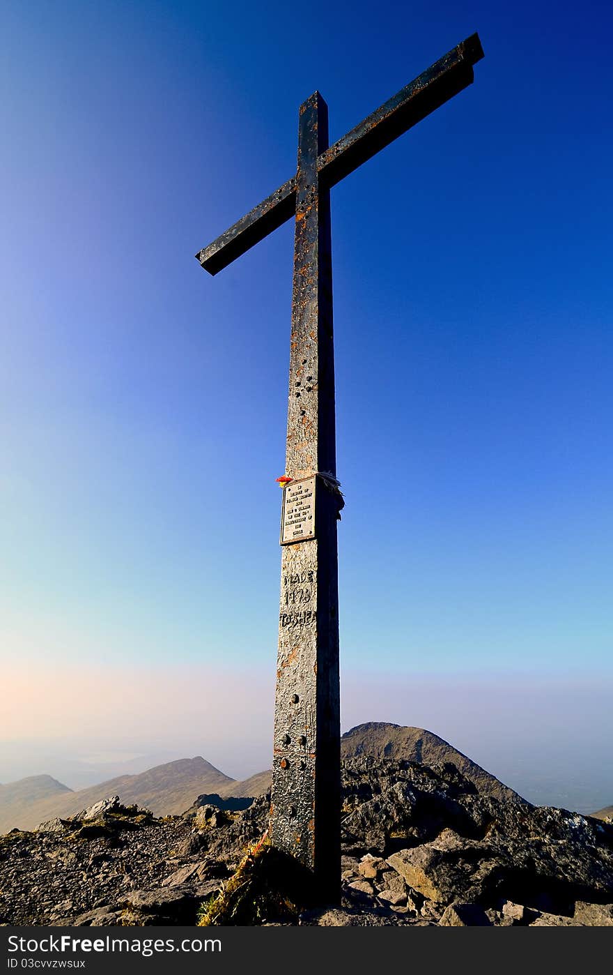 Iron-cross on Carrauntoohil