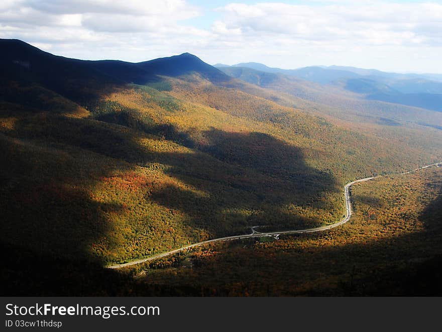 Scenic landscape photo of New Hampshire forests