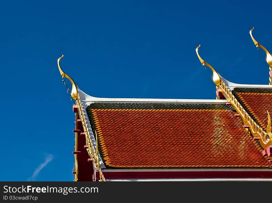 Roof of a Temple in Ayutthaya, Thailand.