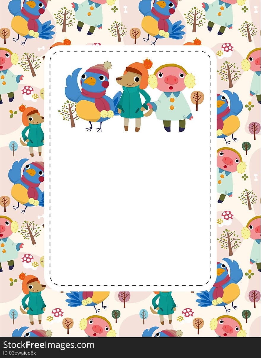 Cartoon Animal Card