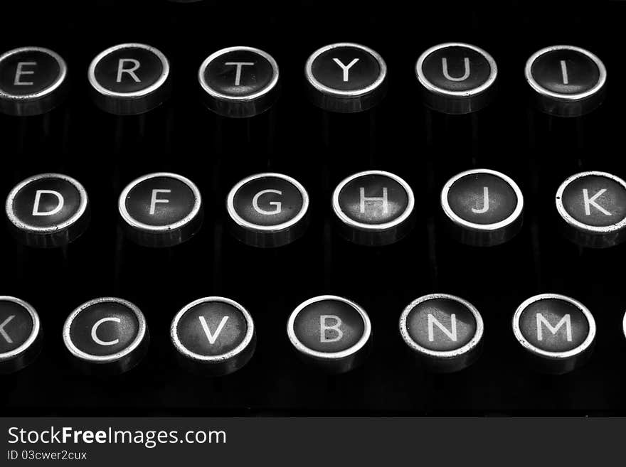 Abstract image of Vintage Typewriter. Abstract image of Vintage Typewriter