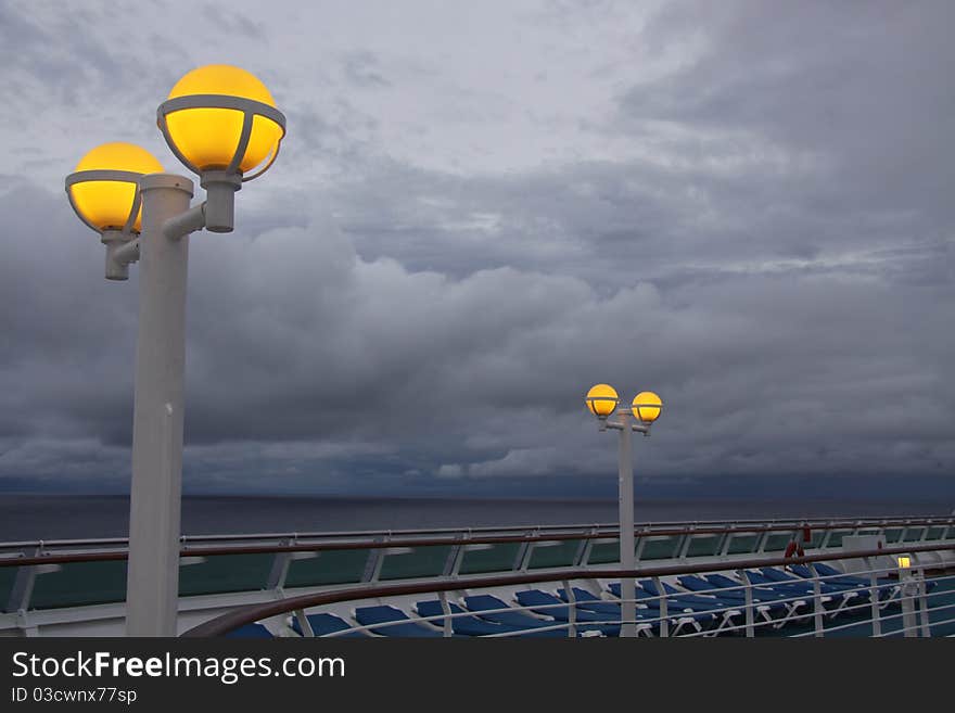 Dawn Lights On Cruise Ship