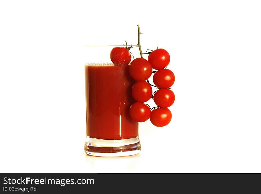 Tomato drink in the kitchen. Tomato drink in the kitchen