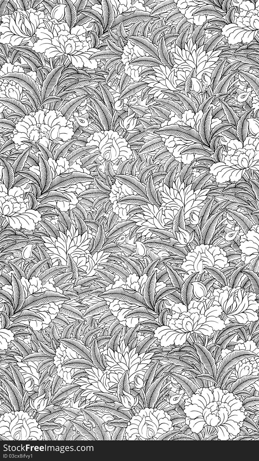 Background of the flowers and leaves. Background of the flowers and leaves