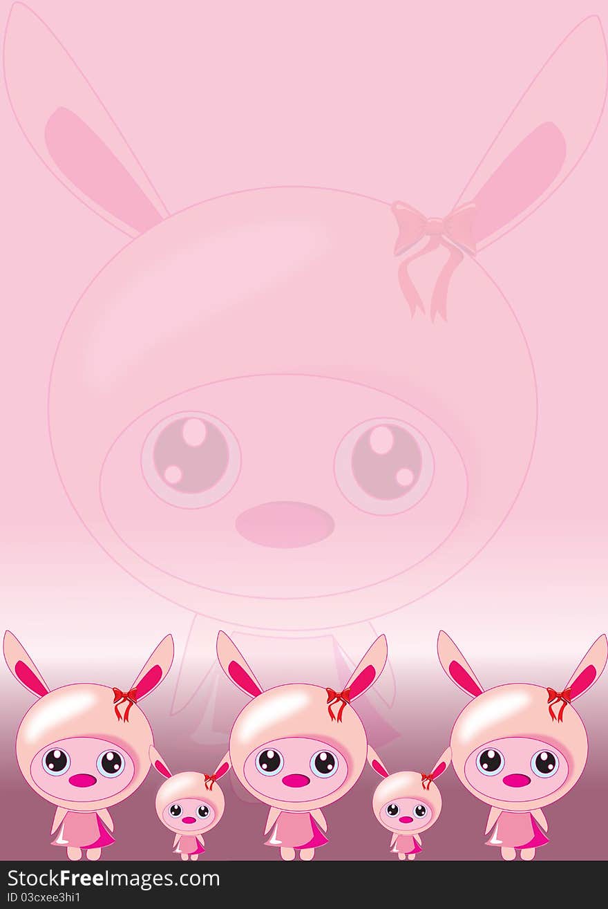 Bunny Pink Wallpaper