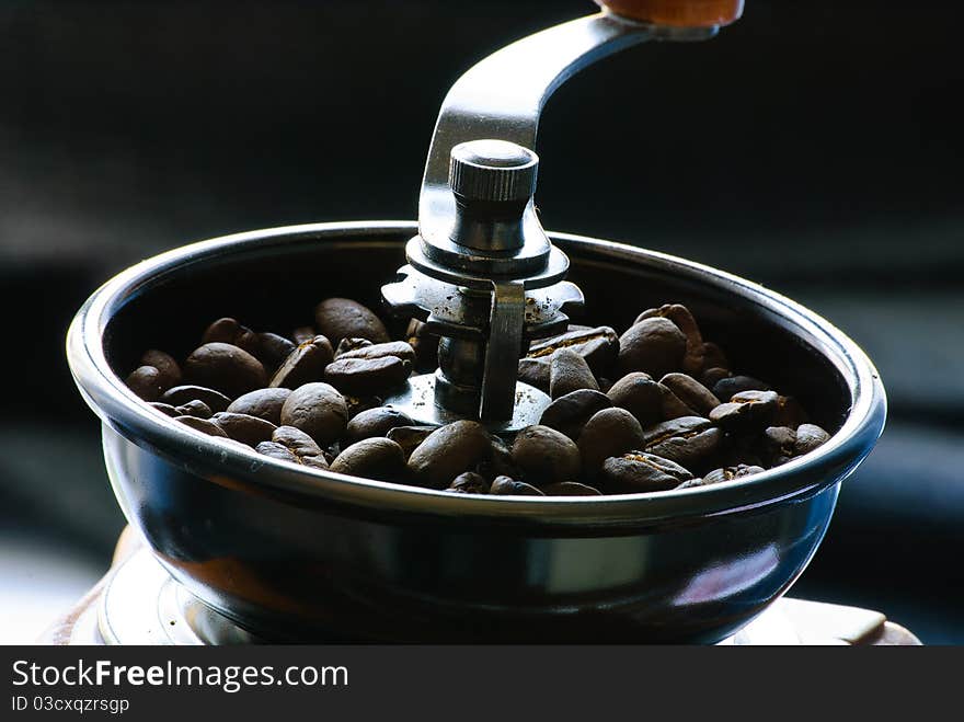 Coffee beans.