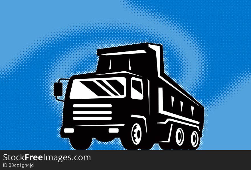 Construction dump truck lorry