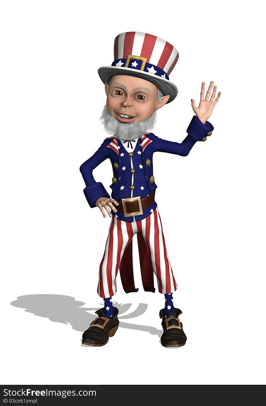 Uncle Sam Waving