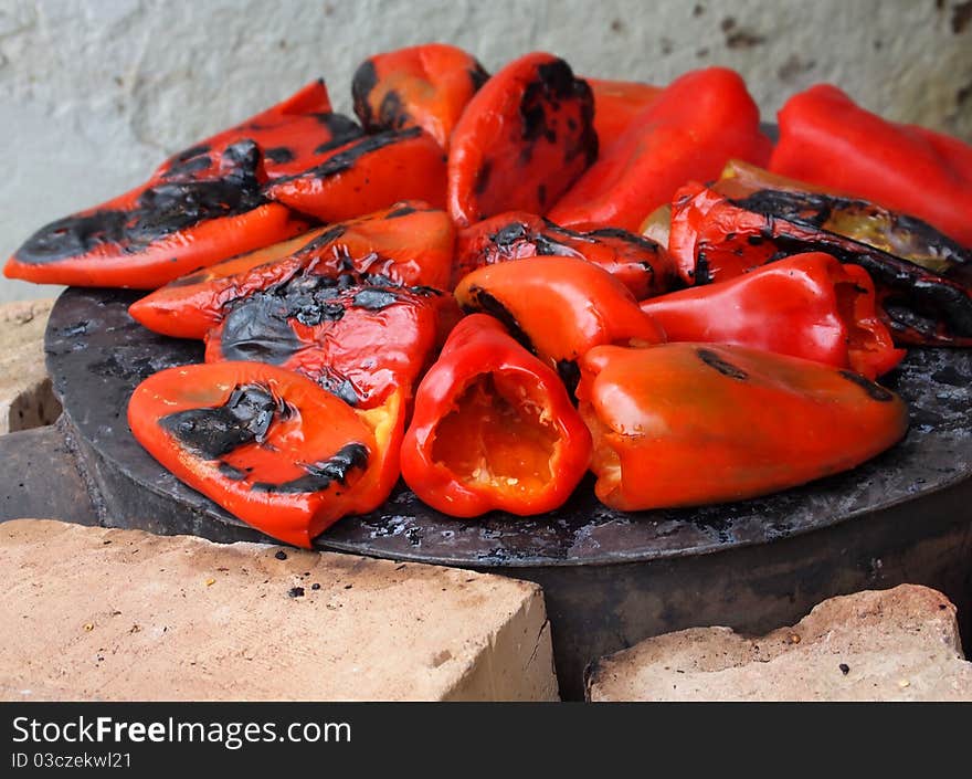 Red peppers