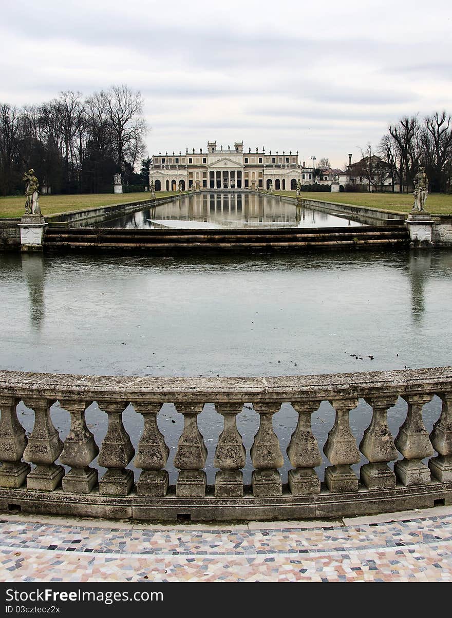 Villa pisani stra, a famous ancient bilding in italy.