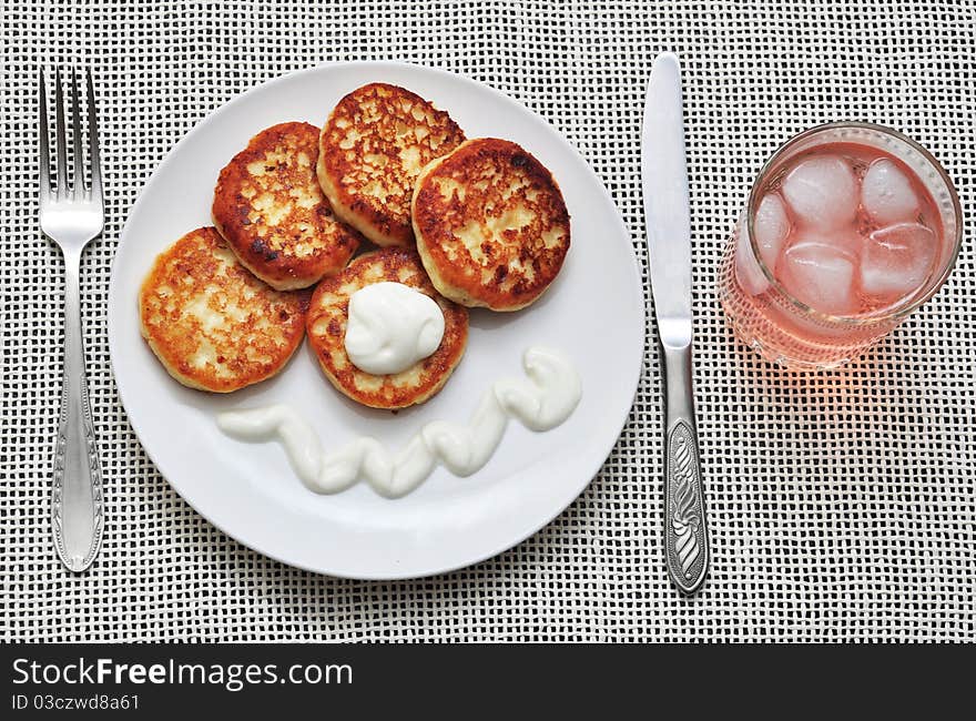 Cottage cheese pancakes