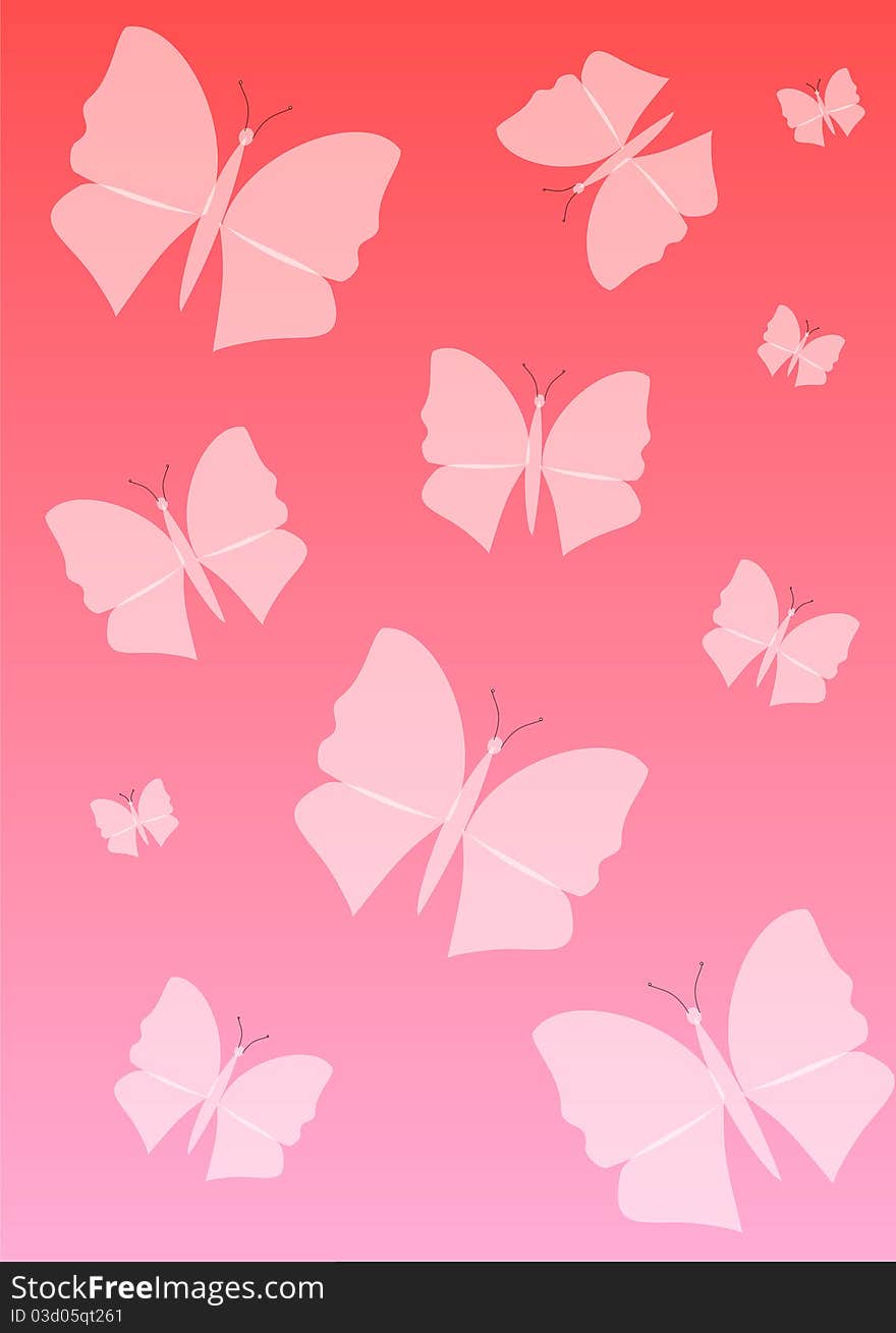 Colorful butterflies as a Background for your products