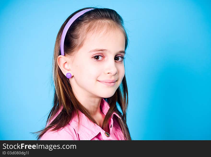 Portrait of a little girl closeup