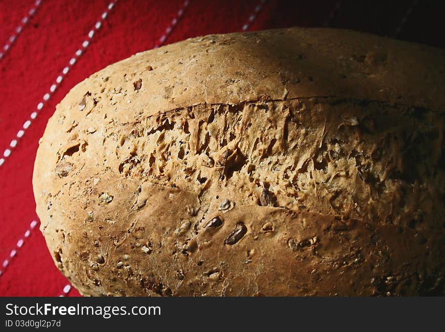 Freshly home made loaf of bread