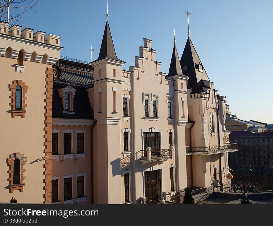 The House In Gothic Style In The Clear March.