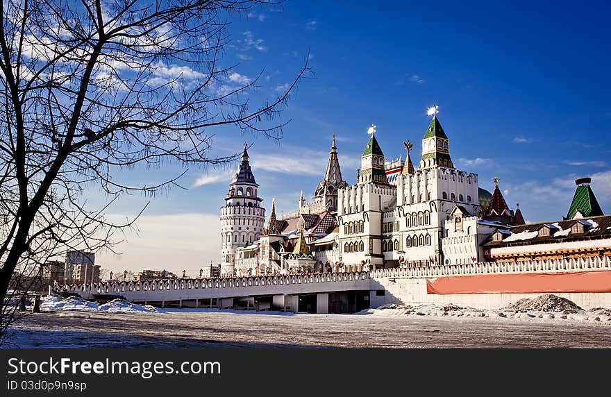 Beautiful kremlin in Izmailovo, Moscow, Russia