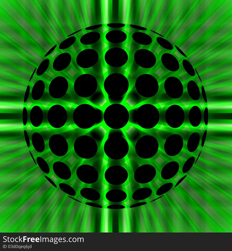 Abstract : vector green globle background. Abstract : vector green globle background