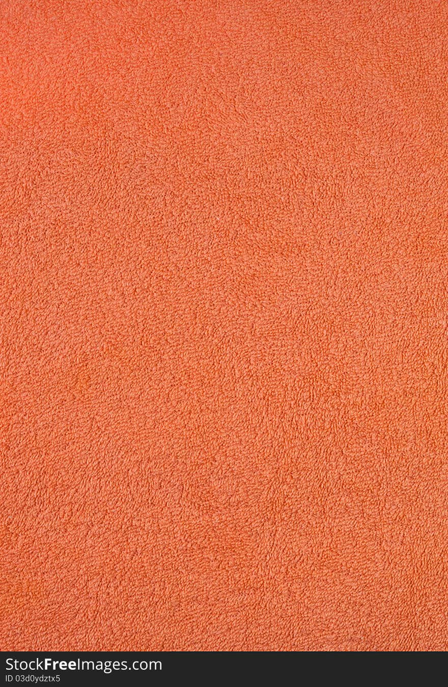 Terrycloth orange textile. High resolution photo. Terrycloth orange textile. High resolution photo.