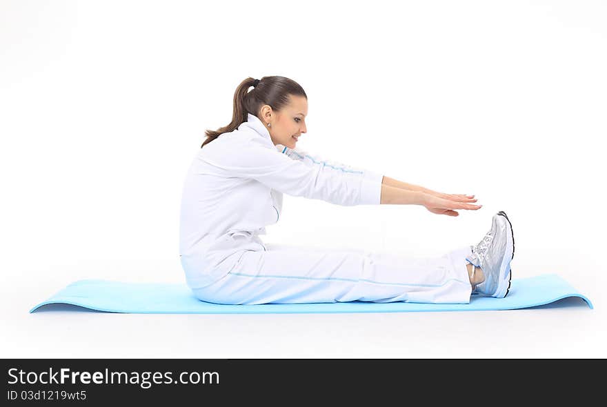 Woman doing stretching